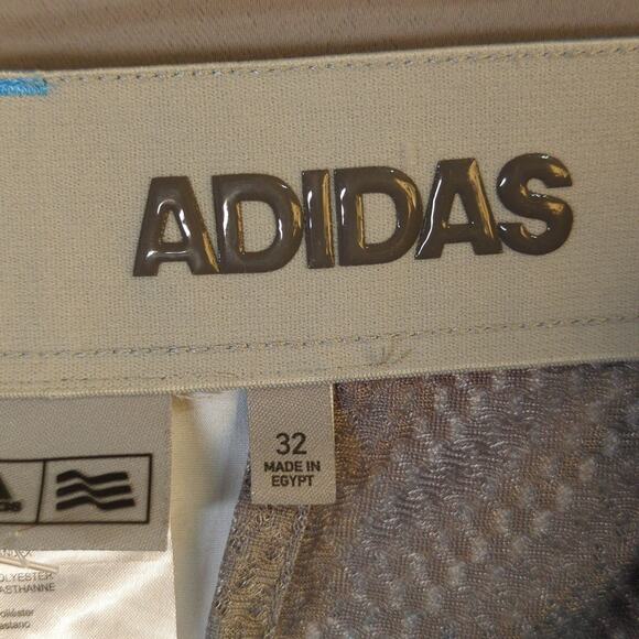 Adidas Shorts Men 32 Blue Print Stretch Performance Golf - Picture 2 of 8